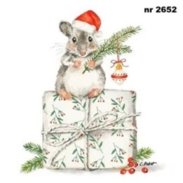 Christmas Fridolin servet 33x33cm