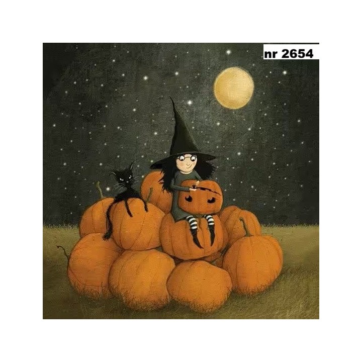Pumpkin Carving servet 33x33cm