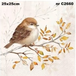 Autumn Melody cream servet 25x25cm