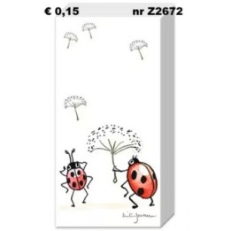 Happy-Go-Lucky zakdoek 22x22cm