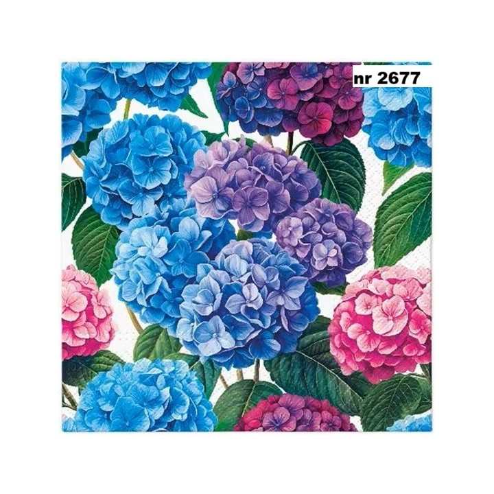 Hydrangea Bloom servet 33x33cm