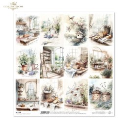 scrapbookpapier SL1738 Cottage in the Country