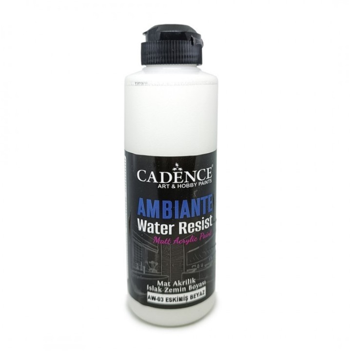 Cadence Ambiante Waterbestendige Matt Acrylverf 250 ml Ancient White + 10 gr Catalyst