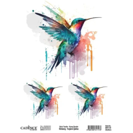 Cadence Birdsong Textieltransfer 25x35 cm Kolibri