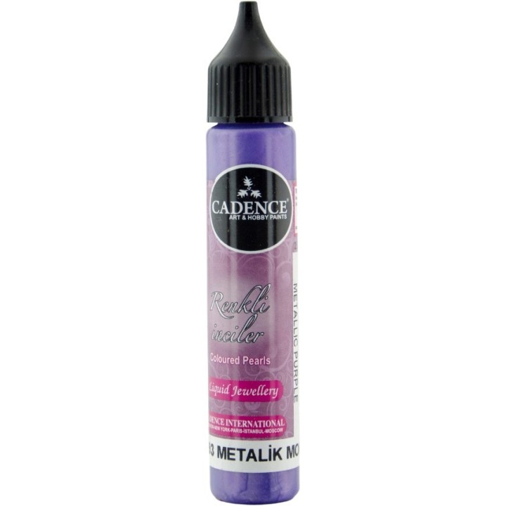 Cadence Colored Pearls 25 ml Metallic Paars