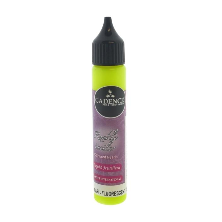 Cadence Colored Pearls 25 ml Neon Geel