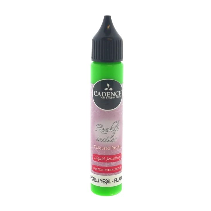 Cadence Colored Pearls 25 ml Neon Groen
