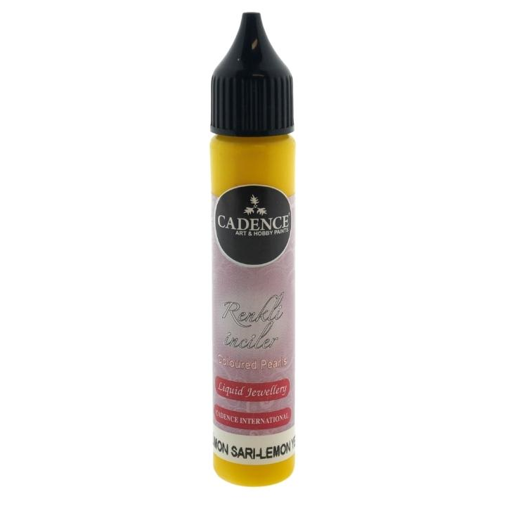 Cadence Colored Pearls Opaque 25 ml Citroengeel
