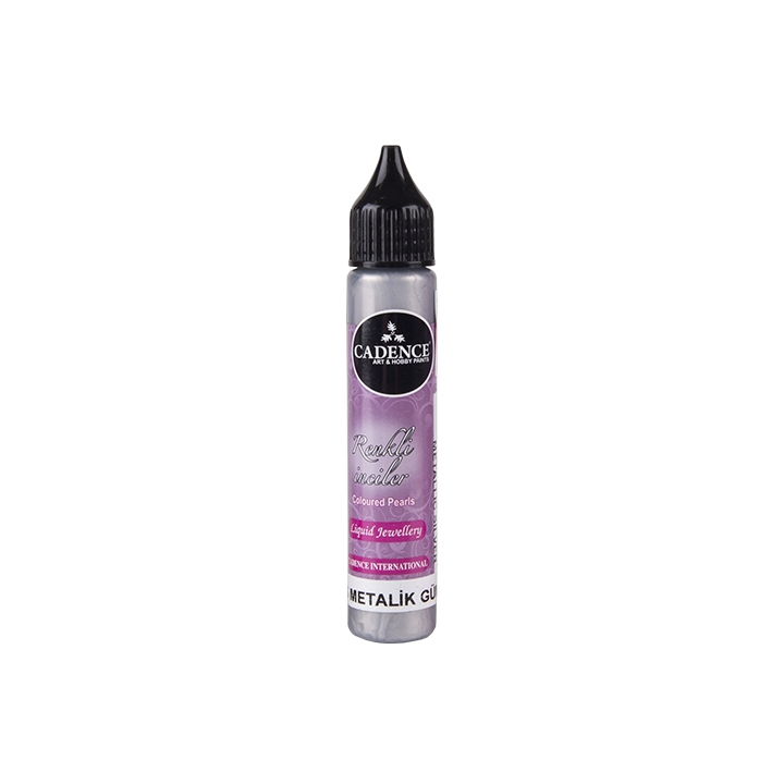Cadence Colored Pearls Opaque 25 ml Zilver