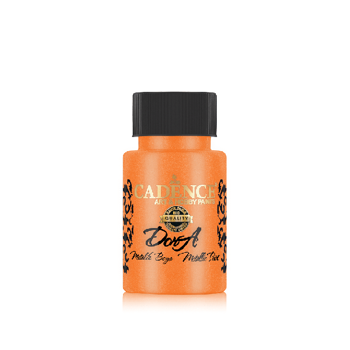 Cadence Dora Acrylverf Metallic 50 ml Fel Oranje