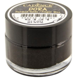 Cadence Dora Finger Wax 20 ml Zwart metallic