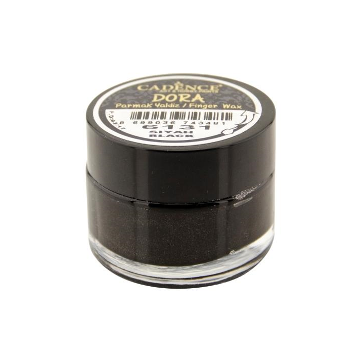 Cadence Dora Finger Wax 20 ml Zwart metallic
