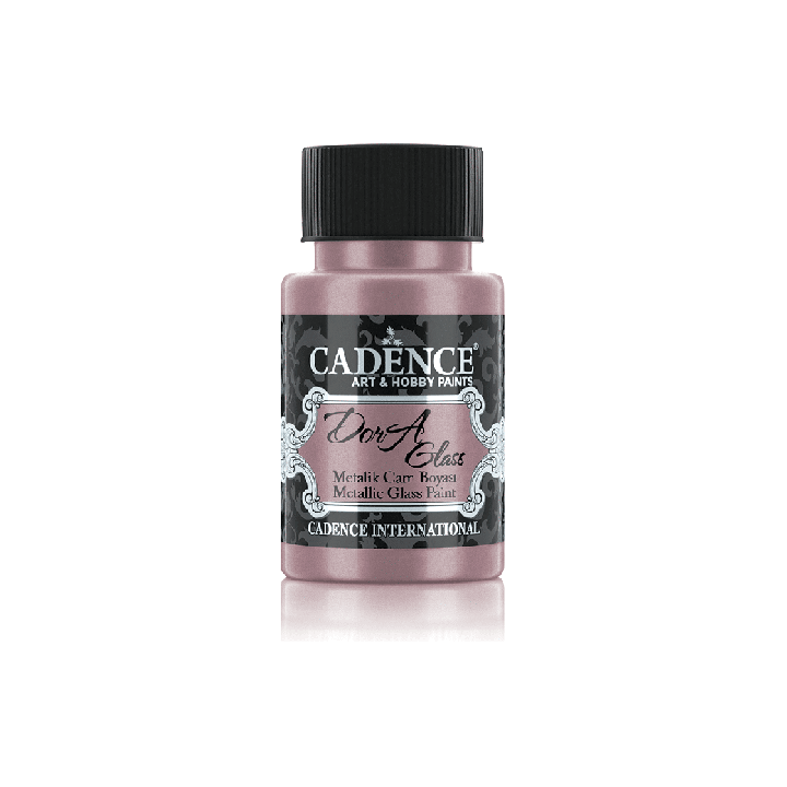 Cadence Dora Metallic Glas Verf 50 ml Antiek Roze