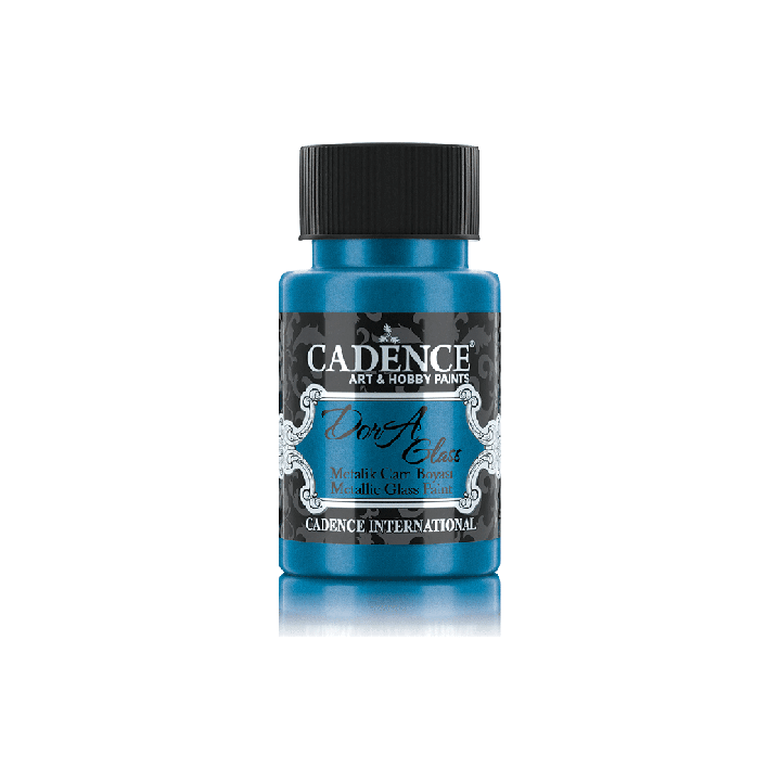 Cadence Dora Metallic Glas Verf 50 ml Blauw