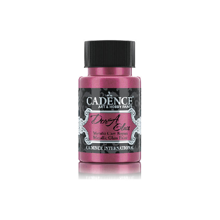 Cadence Dora Metallic Glas Verf 50 ml Bright Fuchsia