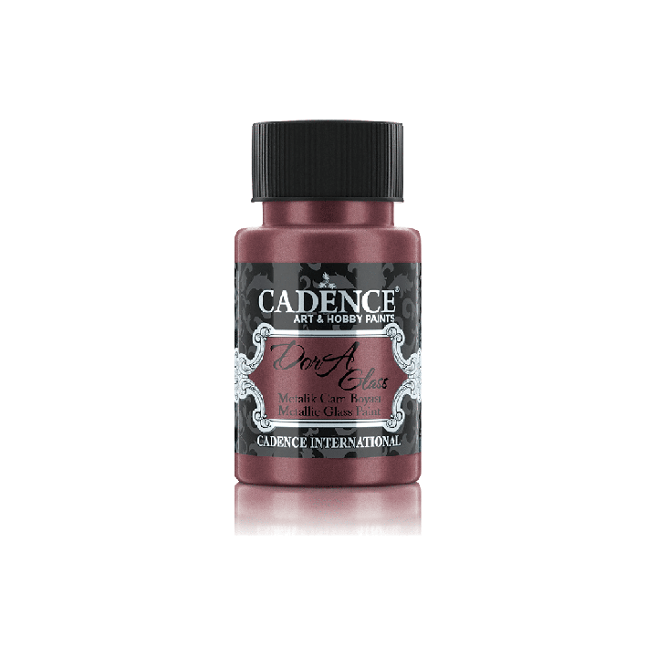 Cadence Dora Metallic Glas Verf 50 ml Bright Maroon