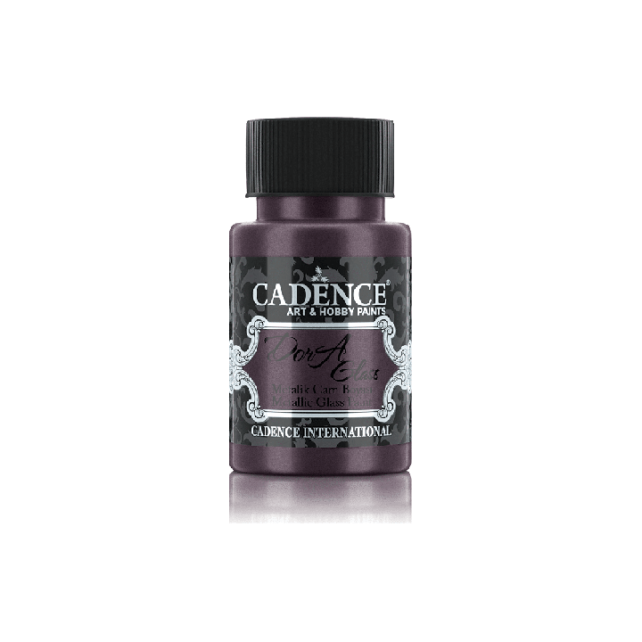 Cadence Dora Metallic Glas Verf 50 ml Donker Orchidee