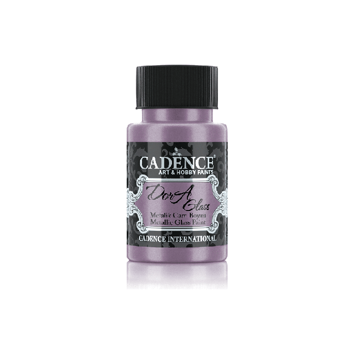 Cadence Dora Metallic Glas Verf 50 ml Lila Mist