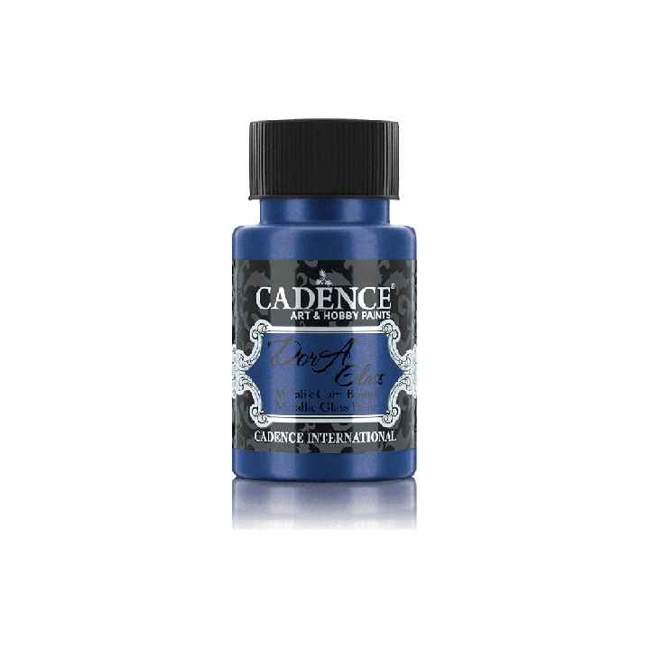 Cadence Dora Metallic Glas Verf 50 ml Sax Blue