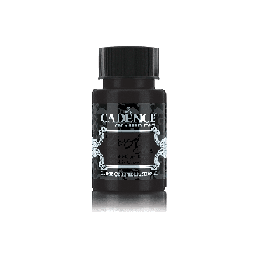 Cadence Dora Metallic Glas Verf 50 ml Zwart