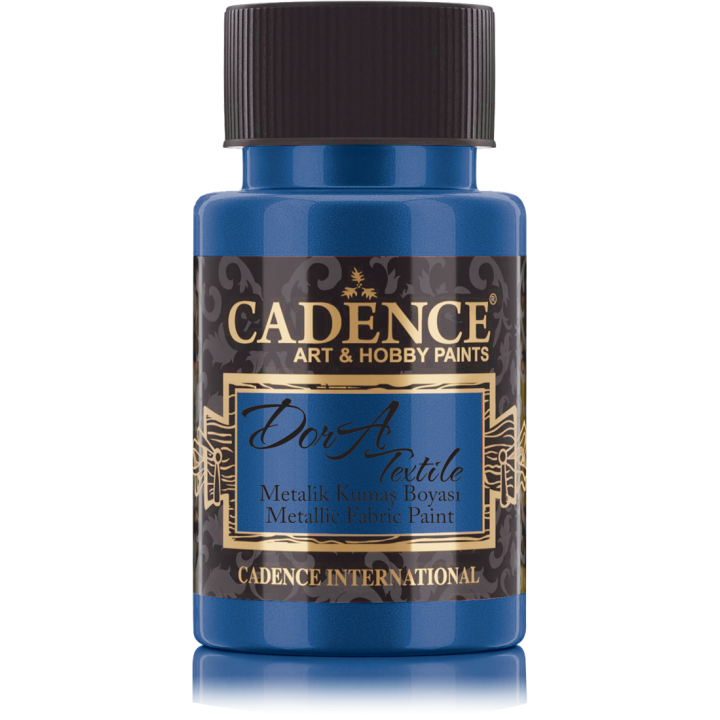 Cadence Dora Metallic Textielverf 50 ml Blauw