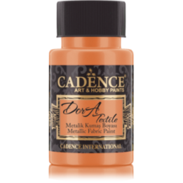 Cadence Dora Metallic Textielverf 50 ml Oranje