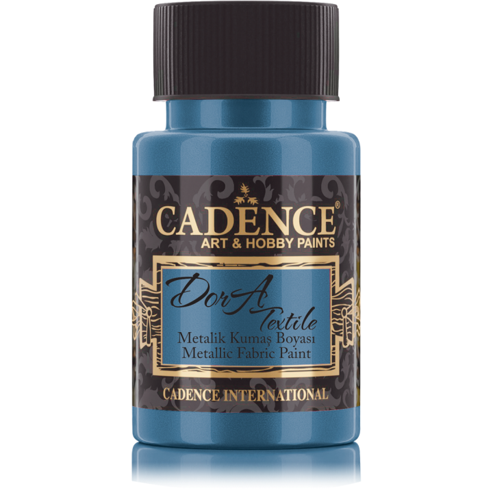 Cadence Dora Metallic Textielverf 50 ml Petrol