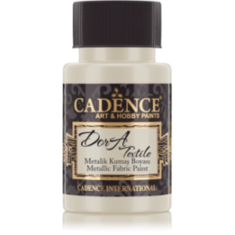 Cadence Dora Metallic Textielverf 50 ml Platina