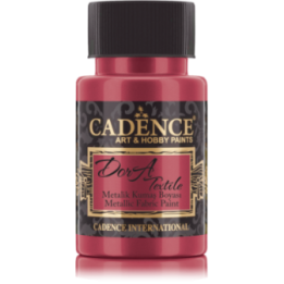 Cadence Dora Metallic Textielverf 50 ml Rood