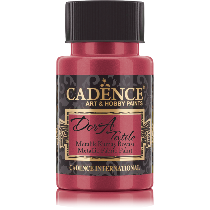 Cadence Dora Metallic Textielverf 50 ml Rood