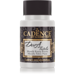 Cadence Dora Metallic Textielverf 50 ml Zilver
