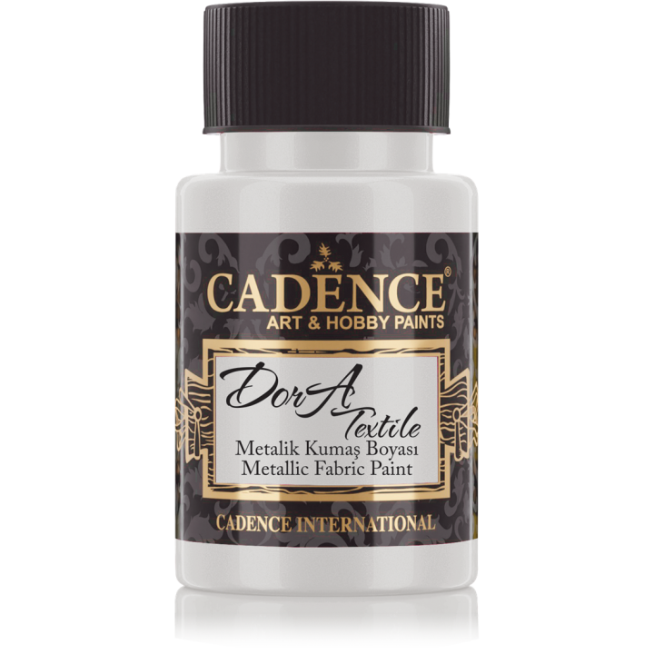 Cadence Dora Metallic Textielverf 50 ml Zilver