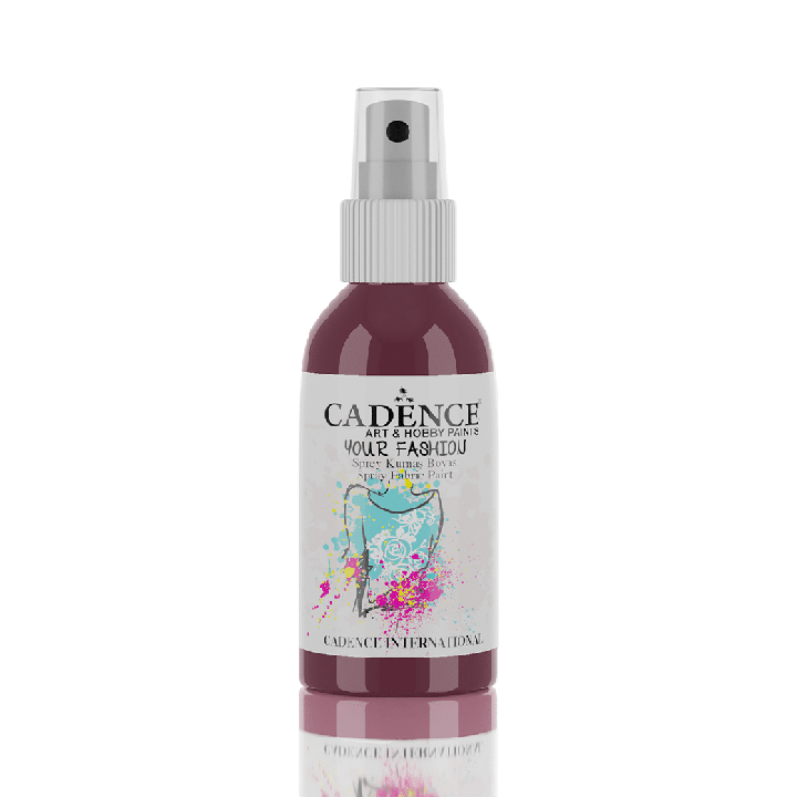 Cadence Fashion Spray Fabric Paint 100 ml Bordeaux