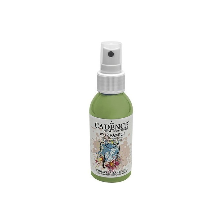 Cadence Fashion Spray Fabric Paint 100 ml Dark Kiwi