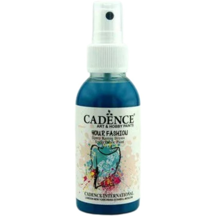 Cadence Fashion Spray Fabric Paint 100 ml Dark Turquoise