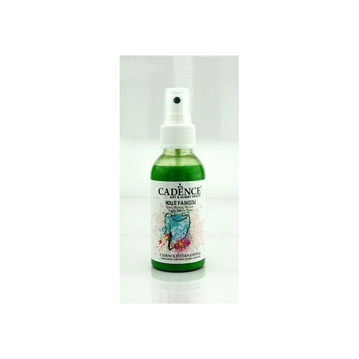 Cadence Fashion Spray Fabric Paint 100 ml Grass green 100 ml