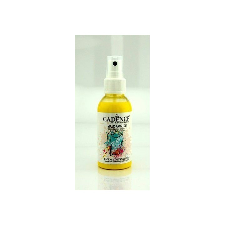 Cadence Fashion Spray Fabric Paint 100 ml Lemon Yellow