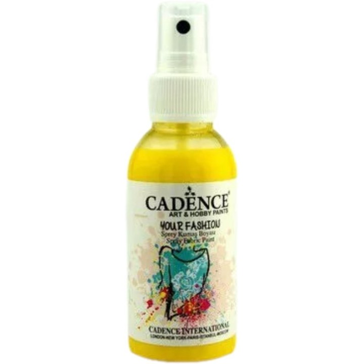 Cadence Fashion Spray Fabric Paint 100 ml Sunshine