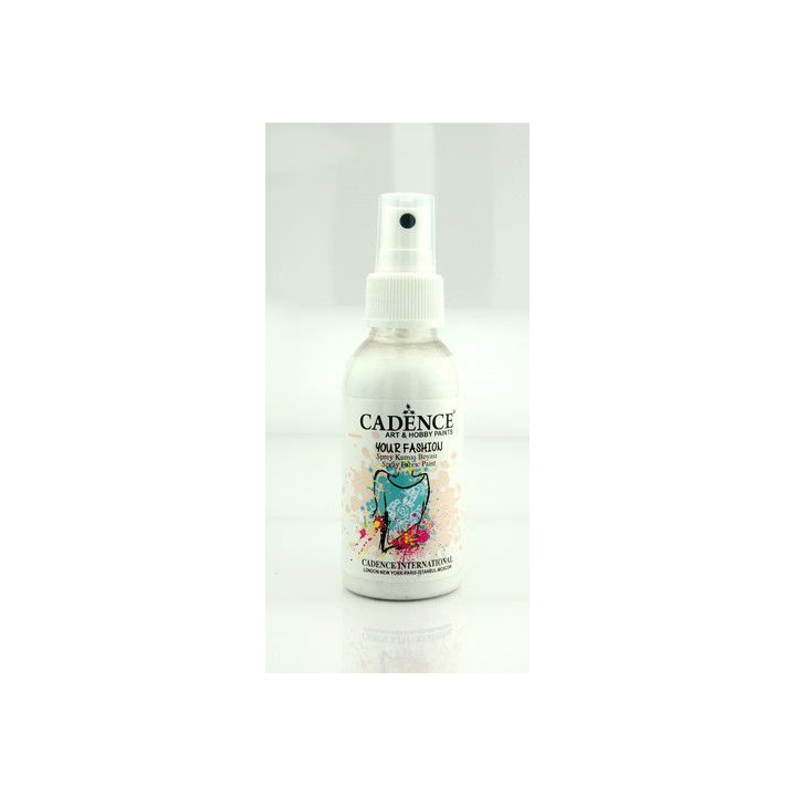 Cadence Fashion Spray Fabric Paint 100 ml White