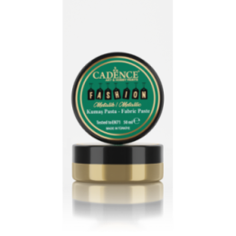 Cadence Fashion Textiel Metallic Relief Pasta 50 ml Antiek Goud