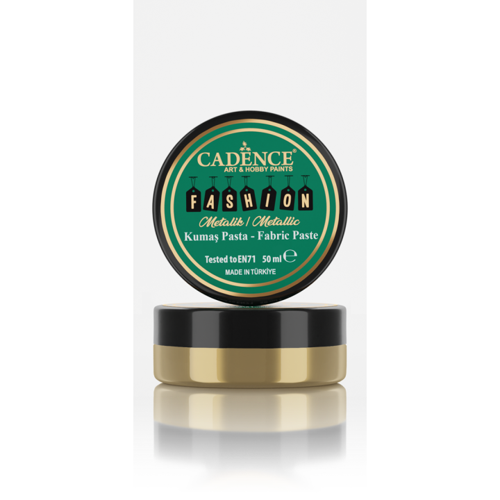 Cadence Fashion Textiel Metallic Relief Pasta 50 ml Antiek Goud