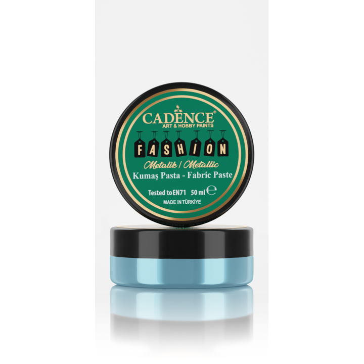 Cadence Fashion Textiel Metallic Relief Pasta 50 ml Aqua
