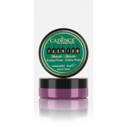 Cadence Fashion Textiel Metallic Relief Pasta 50 ml Cyclaam