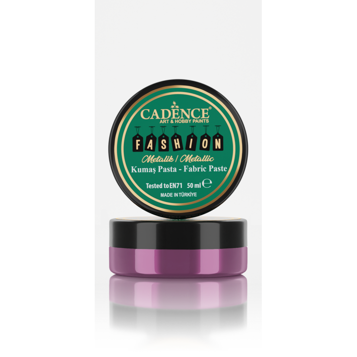 Cadence Fashion Textiel Metallic Relief Pasta 50 ml Cyclaam