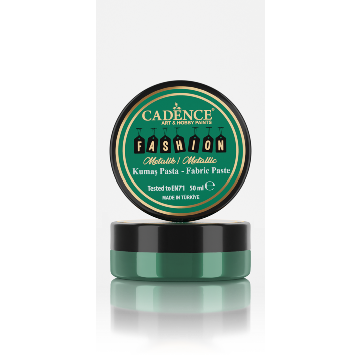 Cadence Fashion Textiel Metallic Relief Pasta 50 ml Groen