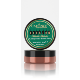Cadence Fashion Textiel Metallic Relief Pasta 50 ml Koper