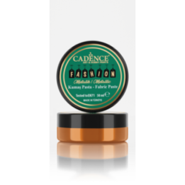 Cadence Fashion Textiel Metallic Relief Pasta 50 ml Oranje