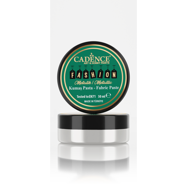 Cadence Fashion Textiel Metallic Relief Pasta 50 ml Parelmoer