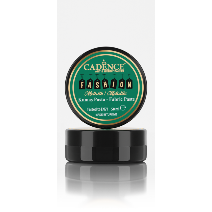 Cadence Fashion Textiel Metallic Relief Pasta 50 ml Zwart