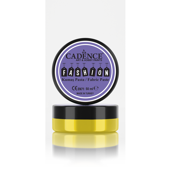 Cadence Fashion Textiel Relief Pasta 50 ml Citroengeel